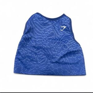 Gymshark Navy Textured Sports Top